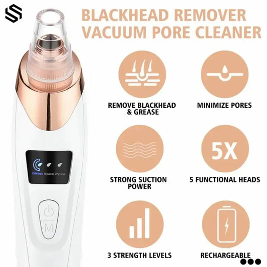 Electric Blackhead Remover Machine – Deep Pore Cleaner & Facial Suction Vacuum