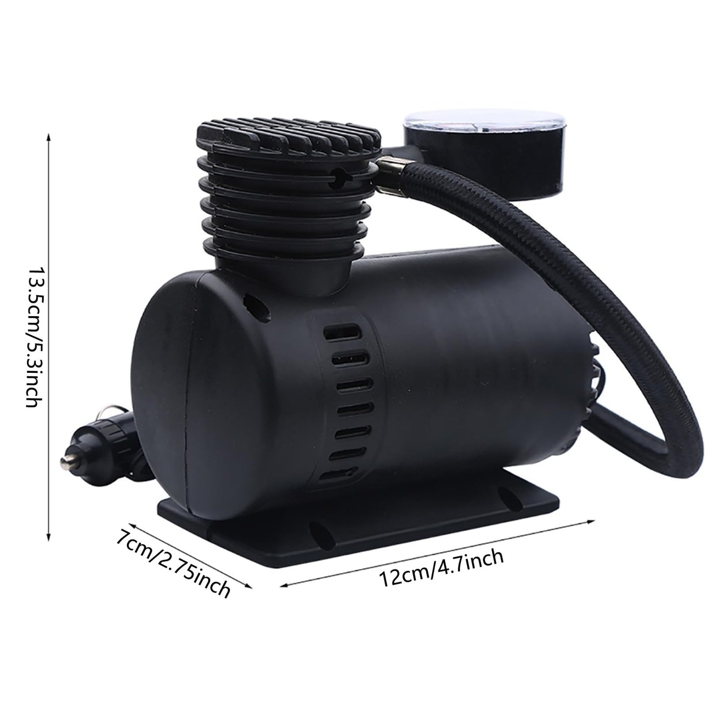 Mini 12V 300 PSI Car Air Pump – Portable Electric Tyre Compressor