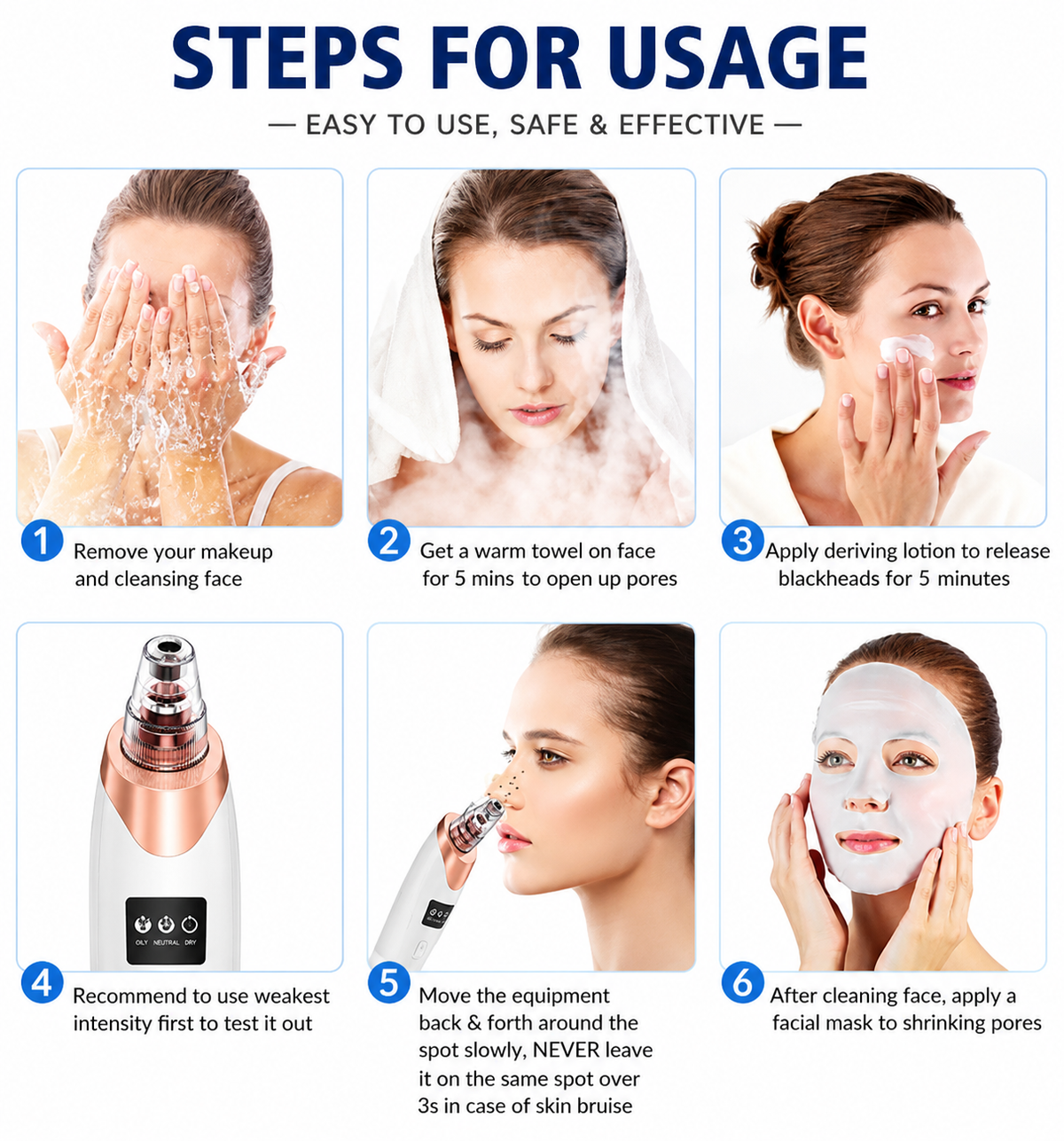 Electric Blackhead Remover Machine – Deep Pore Cleaner & Facial Suction Vacuum