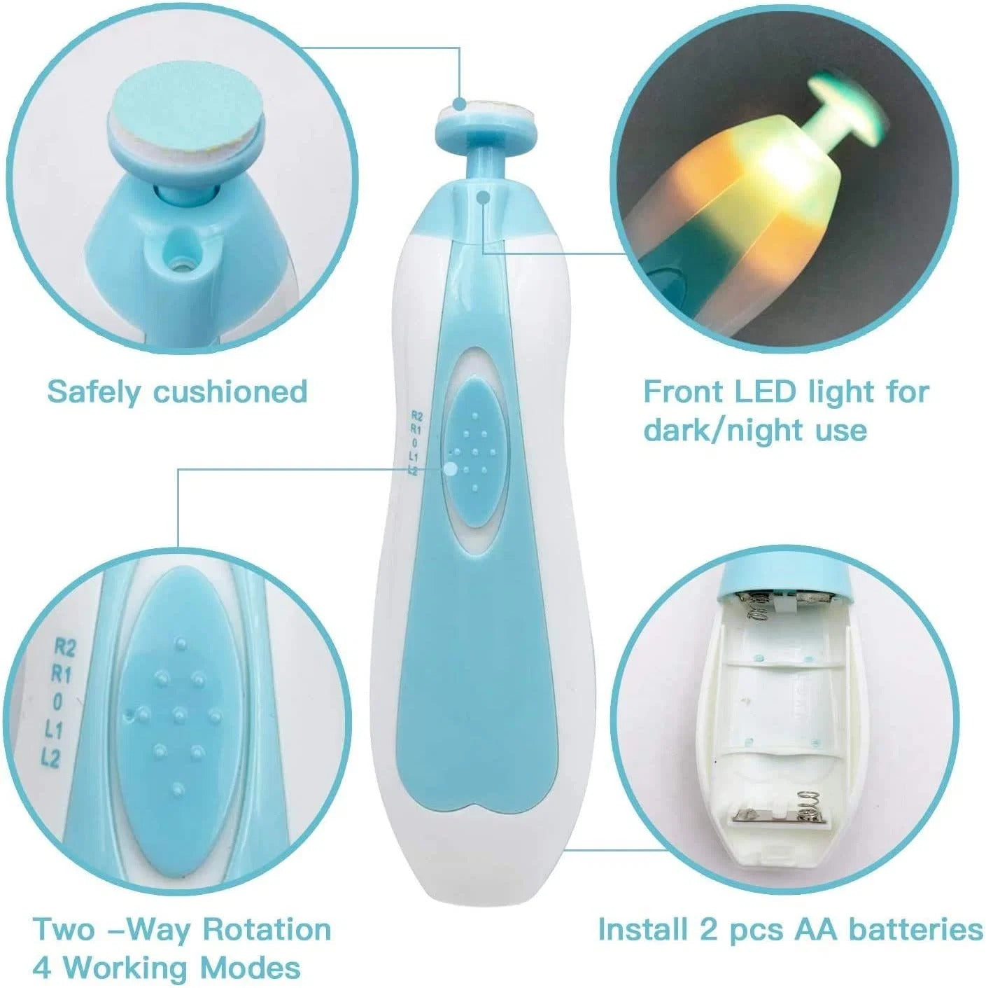 6 in 1 Electric Baby Trimmer – Baby Grooming Kit