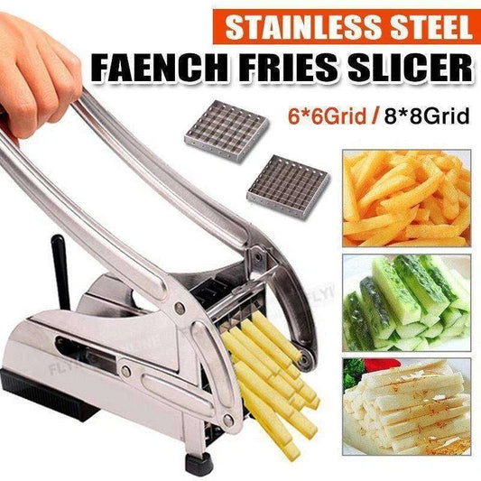Stainless Steel French Fries Potato Cutter – Easy Potato Slicer