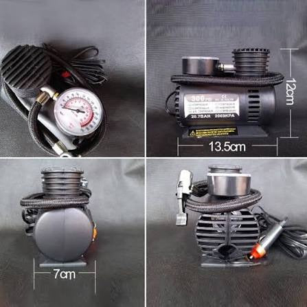Mini 12V 300 PSI Car Air Pump – Portable Electric Tyre Compressor