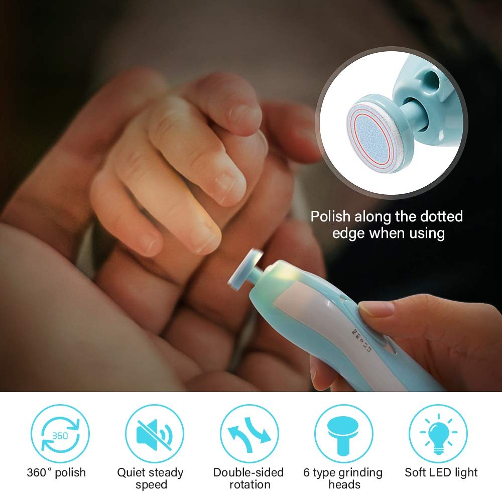 6 in 1 Electric Baby Trimmer – Baby Grooming Kit