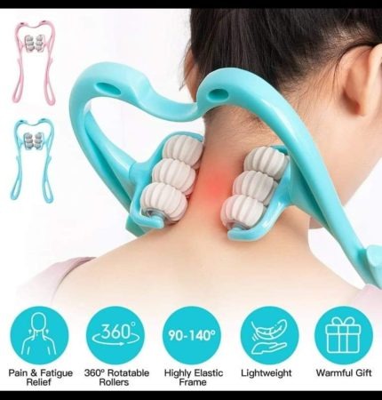 6 Wheel Neck Massager – Manual Neck & Shoulder Massage Tool