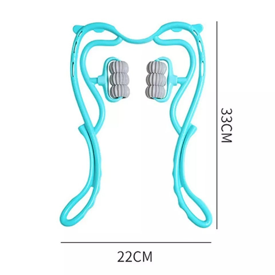 6 Wheel Neck Massager – Manual Neck & Shoulder Massage Tool