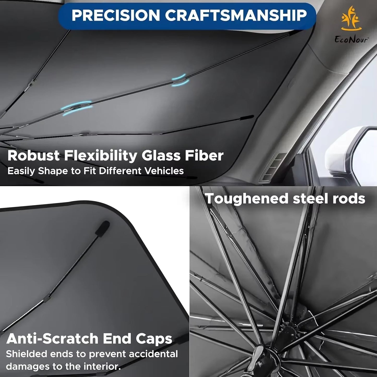 Car Windshield Sunshade Umbrella – Foldable Car Sun Shade