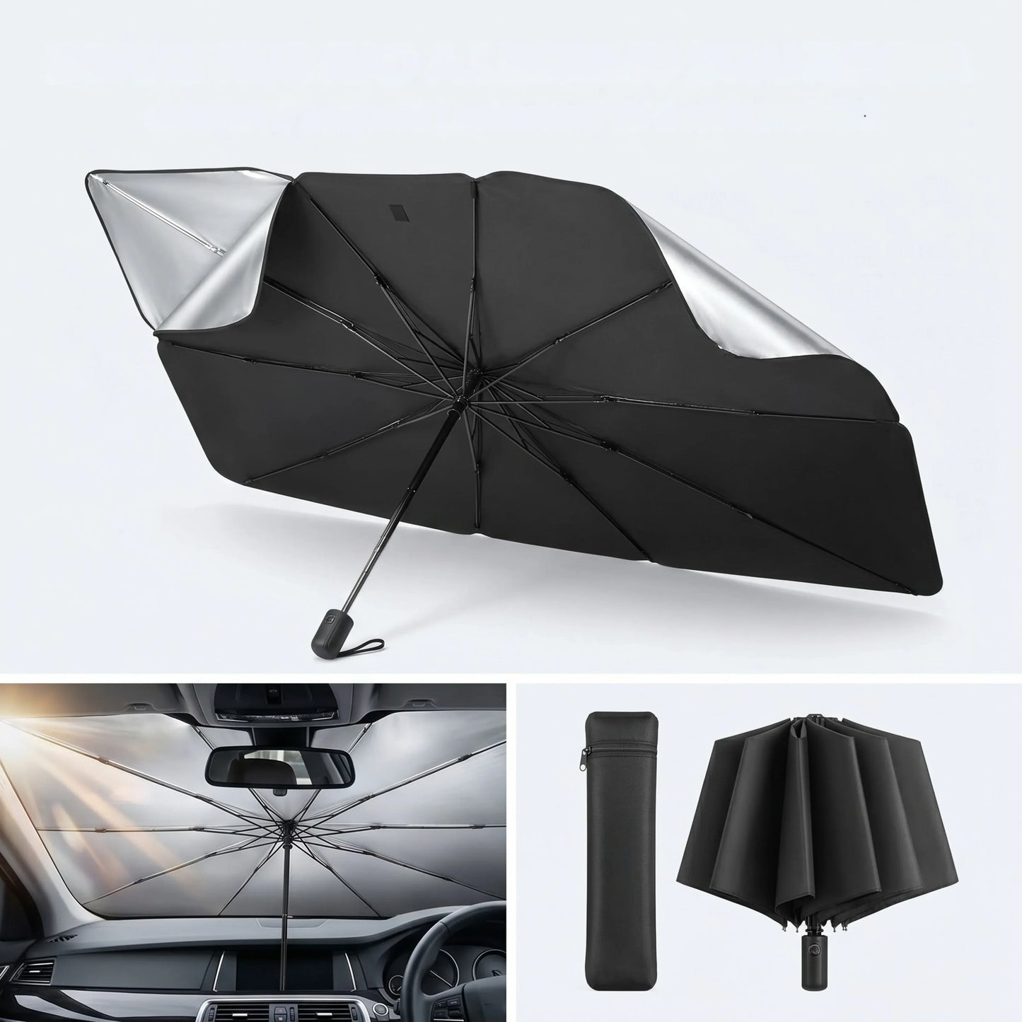 Car Windshield Sunshade Umbrella – Foldable Car Sun Shade