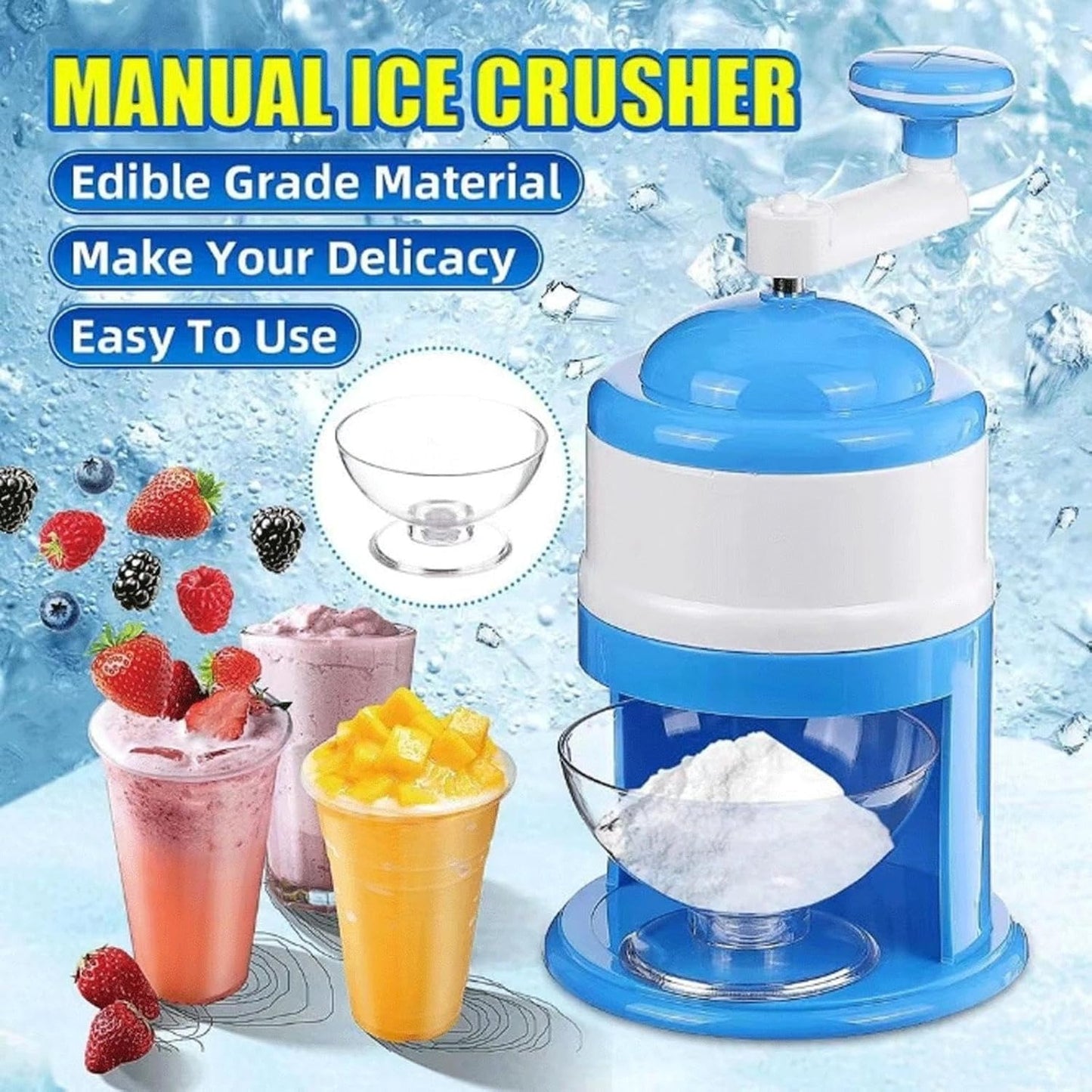 Manual Ice Crusher Machine – Gola Maker for Home